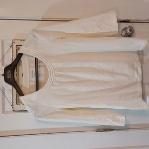 Shirt, Croft & Barrow, Cream, Large